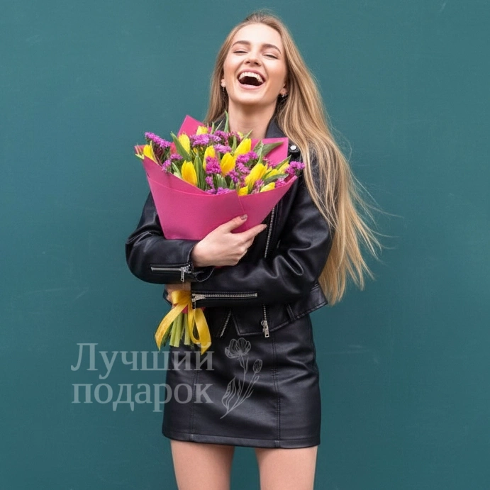 Букет из тюльпанов &laquo;Дерзкая девчонка &raquo;