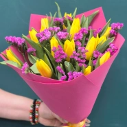Букет из тюльпанов &laquo;Дерзкая девчонка &raquo; 4
