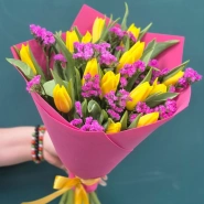 Букет из тюльпанов &laquo;Дерзкая девчонка &raquo; 1