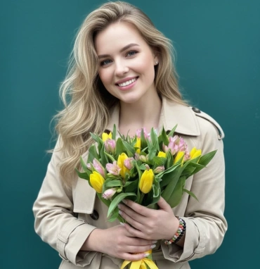 Букет из тюльпанов «Птичий гомон