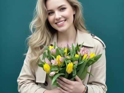 Букет из тюльпанов «Птичий гомон