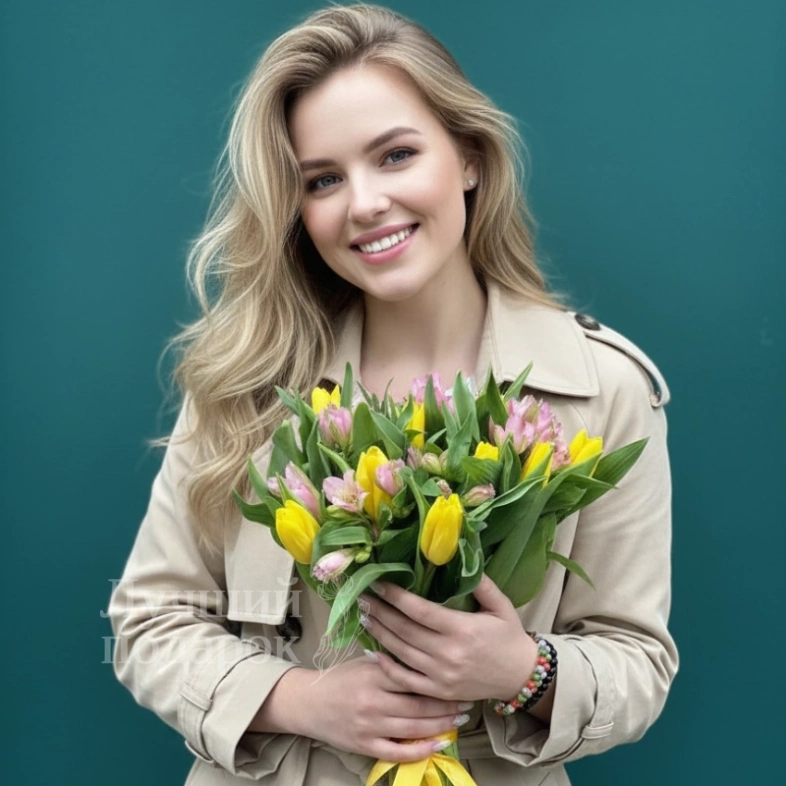 Букет из тюльпанов &laquo;Птичий гомон"