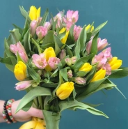 Букет из тюльпанов &laquo;Птичий гомон" 2