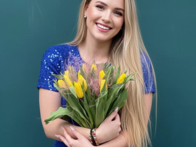 Букет из тюльпанов «Весенняя дымка»