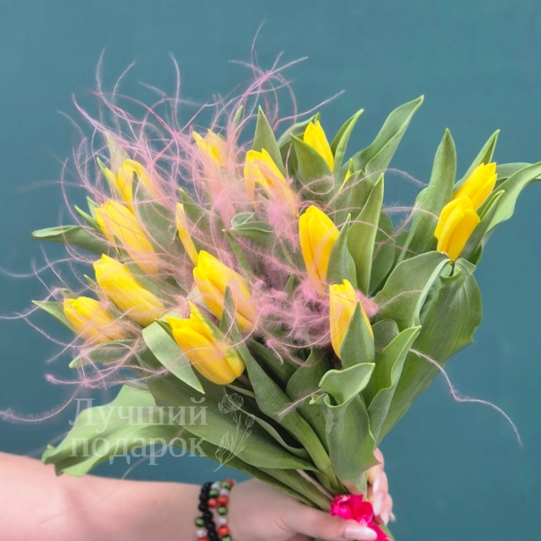 Букет из тюльпанов &laquo;Весенняя дымка&raquo;