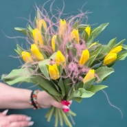 Букет из тюльпанов &laquo;Весенняя дымка&raquo; 1