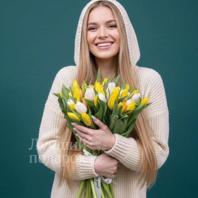 Букет из тюльпанов &laquo;Девичьи грёзы&raquo;