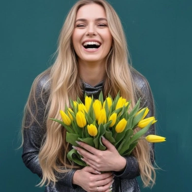 Букет из тюльпанов «Мартовский бум»