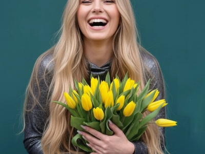 Букет из тюльпанов «Мартовский бум»