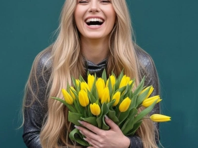 Букет из тюльпанов «Мартовский бум»