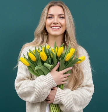 Букет из тюльпанов «Капель»