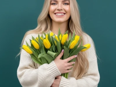 Букет из тюльпанов «Капель»