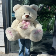 Мягкая игрушка &laquo;Медведь с розовым бантом&raquo; 3