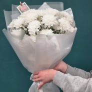 Букет из хризантемы &laquo;Белое золото&raquo; 3